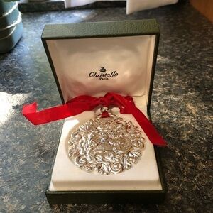 Vintage Christofle Christmas ornament-Noel-1996. In original box.